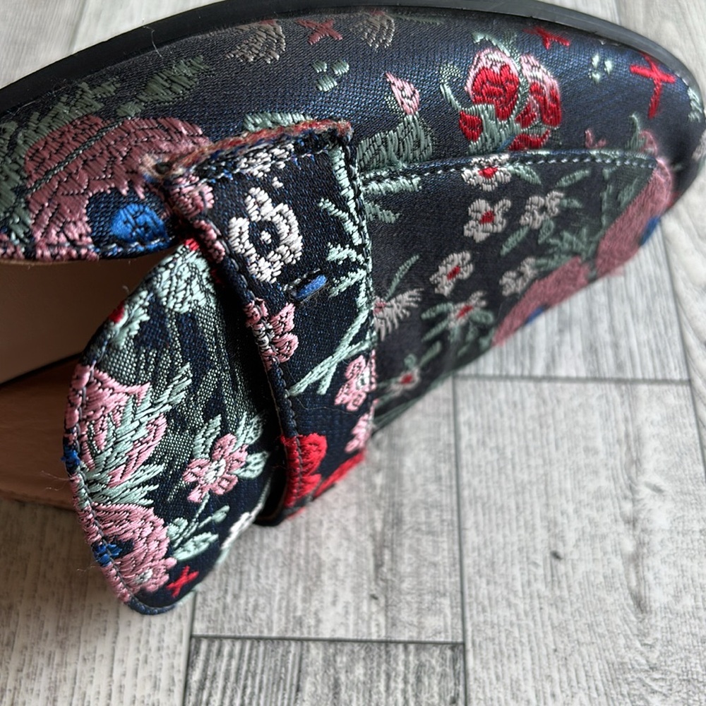 Floral Mule Loafer Catherine Malandrino Geisha Brocade Slip‎ on women’s size 7.5 - Picture 10 of 10